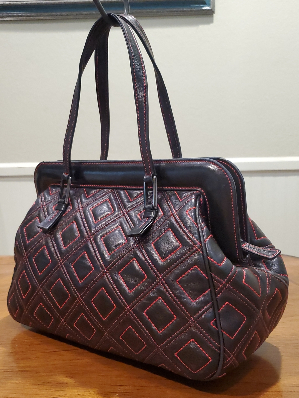 Like NEW Suarez Quilted Leather Handbag - Picture 2 of 15